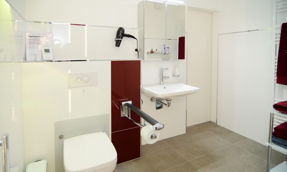 Bild zeigt die moderne Ferienwohnung Ehmann mit höhenverstellbarer Toilette
